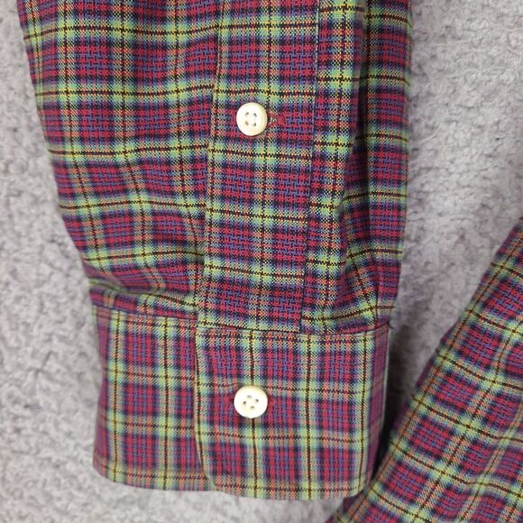 Ralph Lauren Shirt Mens Large Red Multicolor Plaid Button Down Long Sleeve - Picture 7 of 16